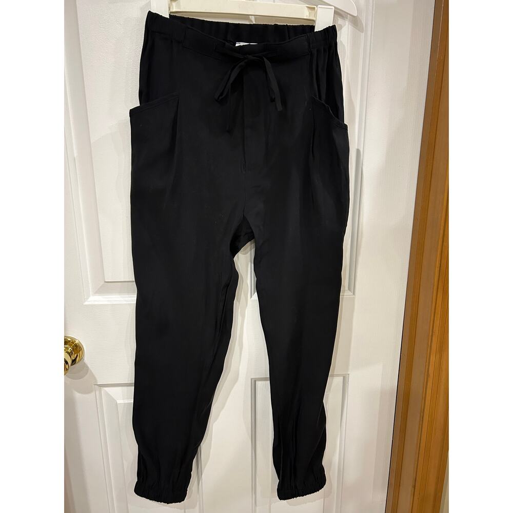 Elodie jogger highrise drawstring black size S elastic cuffs